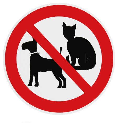 Animali non ammessi